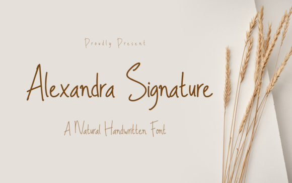 Alexandra Signature: A Modern Script Font for Marketers