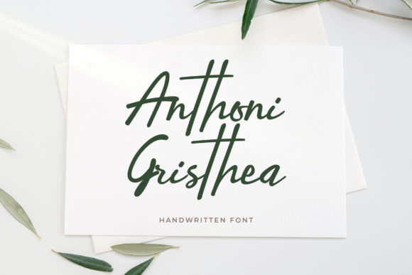 Anthoni Gristhea: A Cursive Typeface for Elegant Branding