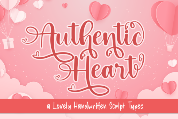 Authentic Heart: A Handwritten Font for Makers