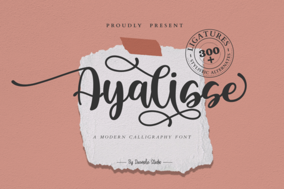 Ayalisse: A Modern Script Font for Crafters