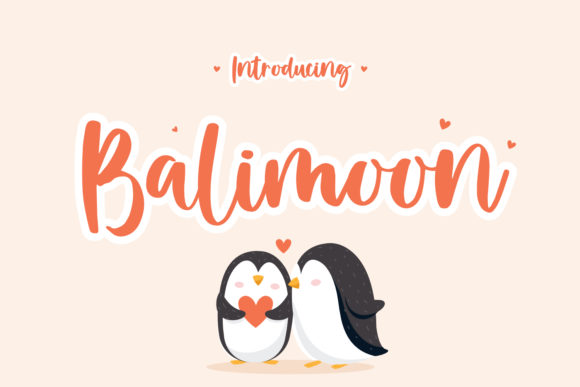 Balimoon Font: A Script Typeface for Polished Branding