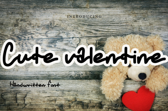 Cute Valentine: A Handwritten Font for Web Design
