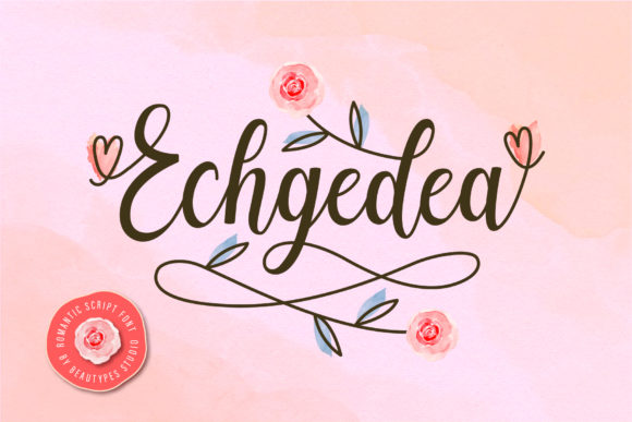 Echgedea: A Dreamy Script Font for Editorial Design