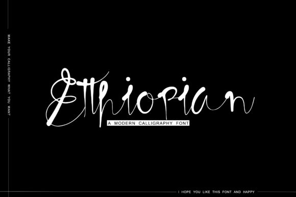 Etthiopian: A Modern Script Font for Clear Campaigns