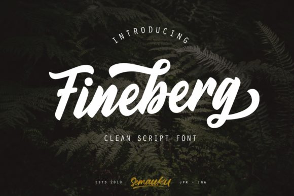Fineberg: A Bold Handwritten Font for Branding