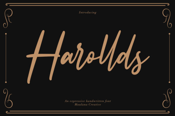 Harollds Typeface Review: Elegant Script for Branding