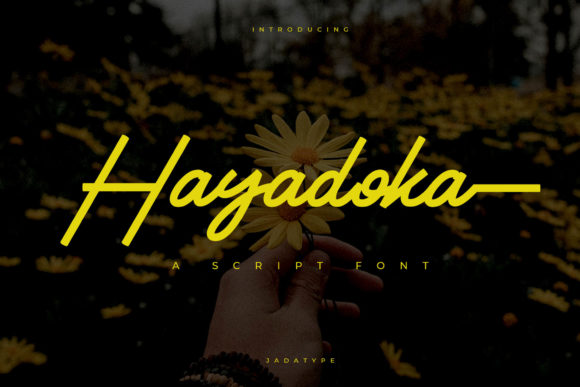 Hayadoka: A Bold Script Font for Editorial Design