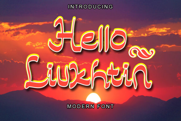 Hello Liukhtin: A Refined Handwritten Typeface for Modern Branding