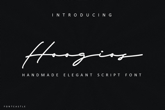 Hoogios: A Script Font for Brand Identity