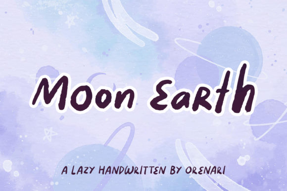 Moon Earth: A Handwritten Font for Editorial Design