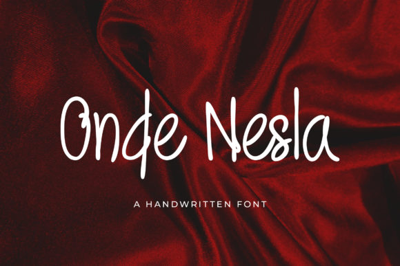 Onde Nesla: A Relaxed Script Font for Modern Editorial Design