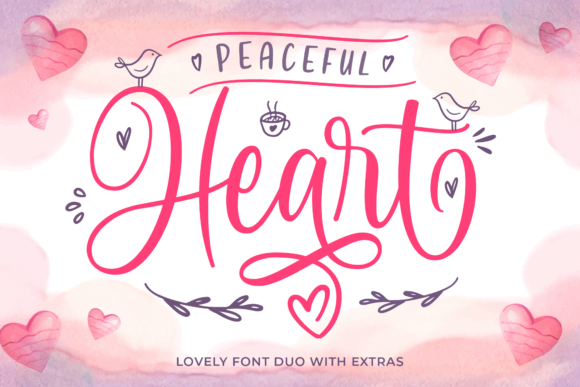 Peaceful Heart: A Versatile Script Font for Campaigns