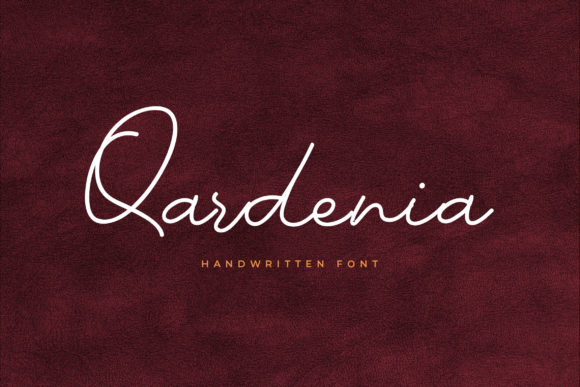 Qardenia: A Refined Script Font for Branding