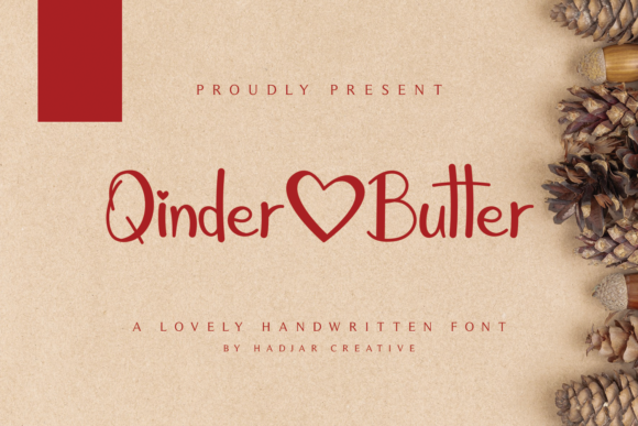 Qinder Butter: A Handwritten Font for Branding