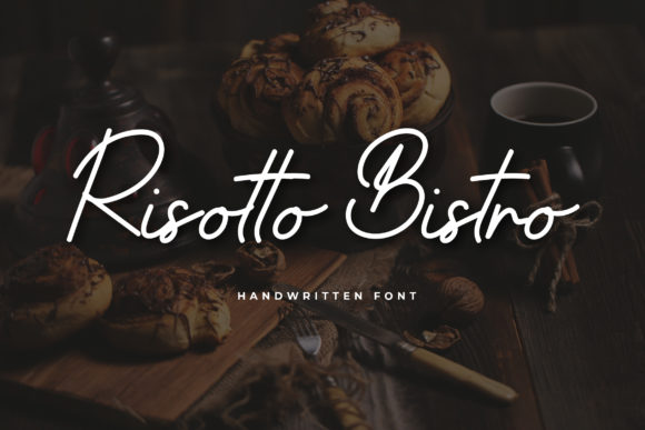 Risotto Bistro: A Fluid Handwritten Font for Editorial Design