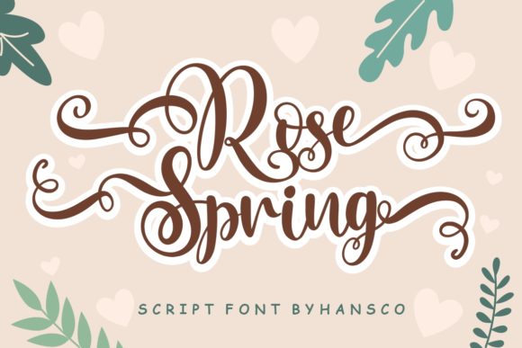 Rose Spring: A Handwritten Font for Branding