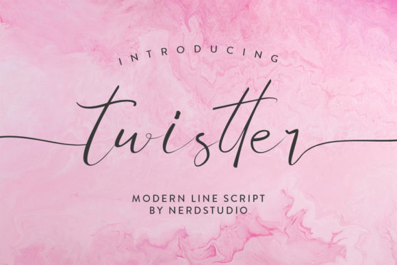 Twistter Font: A Modern Script for Brand Identity